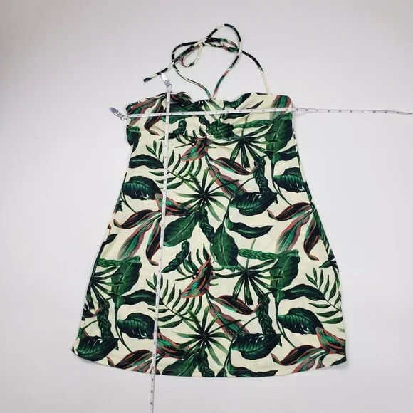 Andie Swim The Waikiki Dress Ivory Palm Tropical Print Summer Dress - Pick Size - Picture 4 of 16